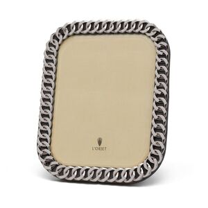 L'Objet Cuban Link Frame - Platinum 8 X 10 Frame 24K Gold Plated